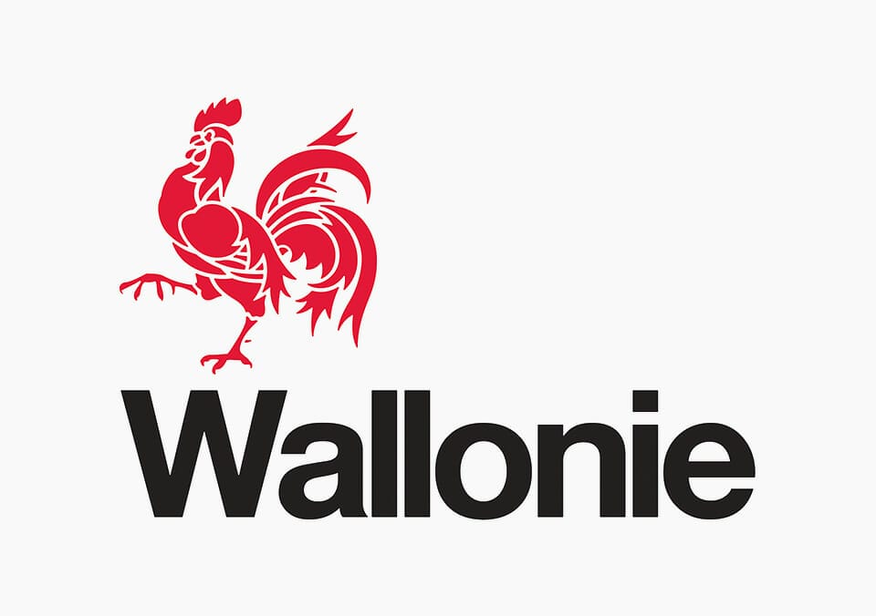 Logo wallonne sur fond gris