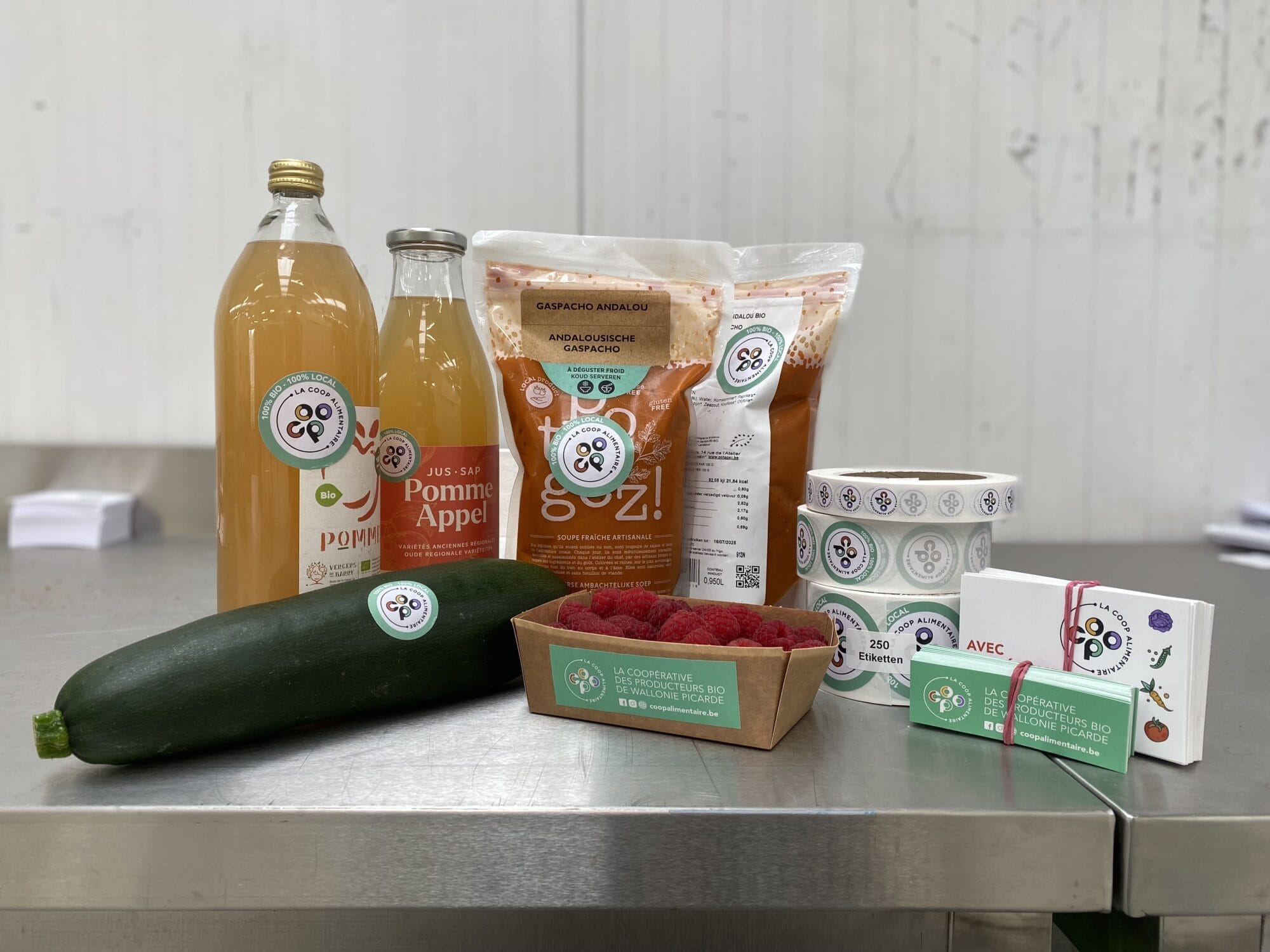 autocollants et codes barre légumes