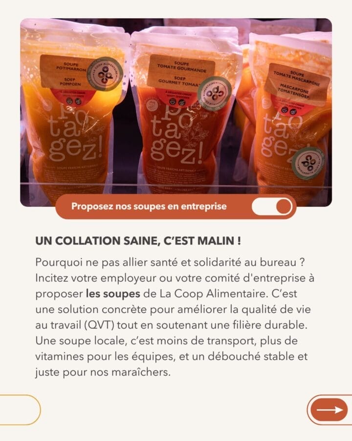 7. Une collation saine au bureau : proposez nos soupes